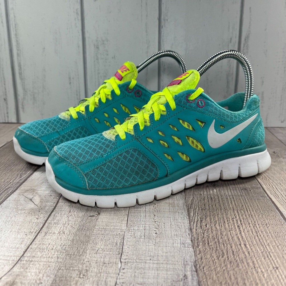 Nike Flex 2013 Run Women's Running Shoes Sneakers Teal Size 7 580440-300